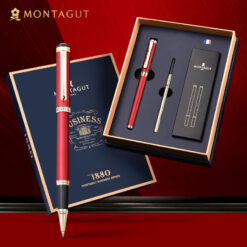 Alternative view of Bút ký tên cao cấp Montagut 088 chính hãng màu đỏ tặng kèm 3 ngòi, túi và hộp