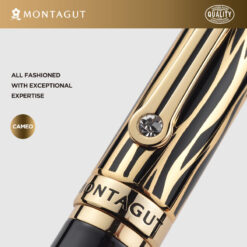 Alternative view of Set bút bi ký tên MT535 màu đen - nắp vân cao cấp kèm 2 ngòi và bao da