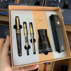 Set bút ký Montagut cao cấp 5 món kèm hộp và túi đựng (màu đen)