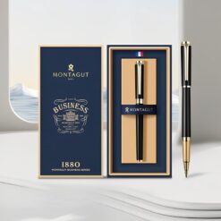 Bút bi ký tên Montagut chính hãng MT2050 màu đen đính đá