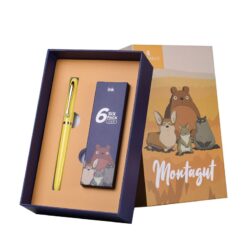 Bút máy học sinh cao cấp chính hãng Montagut màu vàng