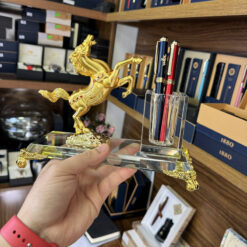 Alternative view of Ống đựng bút kèm đế pha lê K9 để bàn cao cấp LBWG003