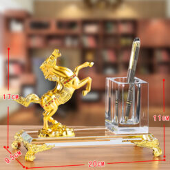 Ống đựng bút kèm đế pha lê K9 để bàn cao cấp – LBWG003