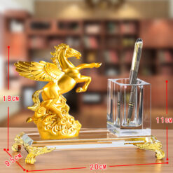 Ống đựng bút kèm đế pha lê K9 để bàn cao cấp – LBWG005