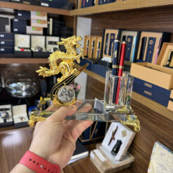 Alternative view of Ống đựng bút kèm đế pha lê K9 để bàn cao cấp – LBWG006