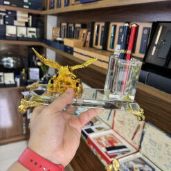 Alternative view of Ống đựng bút kèm đế pha lê K9 để bàn cao cấp LBWG007
