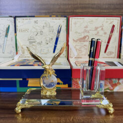 Ống đựng bút kèm đế pha lê K9 để bàn cao cấp LBWG008