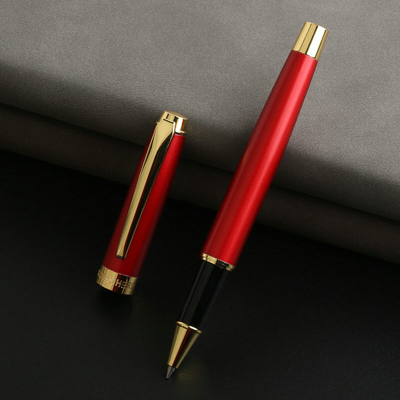 Set bút ký Hero 4 món cao cấp màu đỏ kèm hộp và túi hãng