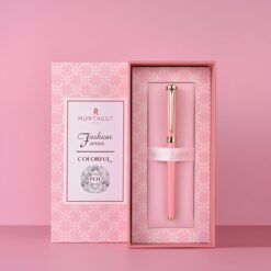 Alternative view of Bút bi ký tên Montagut chính hãng MT2050 màu hồng đính đá