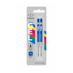 Alternative view of Ruột bút gel Parker mực xanh cỡ M (0.7mm) vỉ 2 ngòi chính hãng