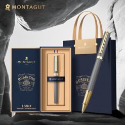 Bút bi ký tên Montagut 06 màu xám cao cấp