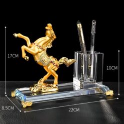 Alternative view of Ống đựng bút kèm đế pha lê K9 để bàn cao cấp LBWG014