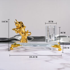 Alternative view of Ống đựng bút kèm đế pha lê K9 để bàn cao cấp LBWG015