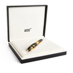 Bút máy ký tên Montblanc Meisterstück Solitaire Calligraphy Gold Leaf