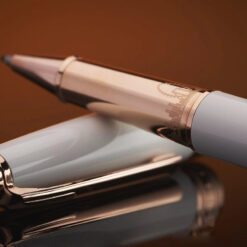 Bút bi Montblanc White Solitaire Red Gold Singapore Special Edition