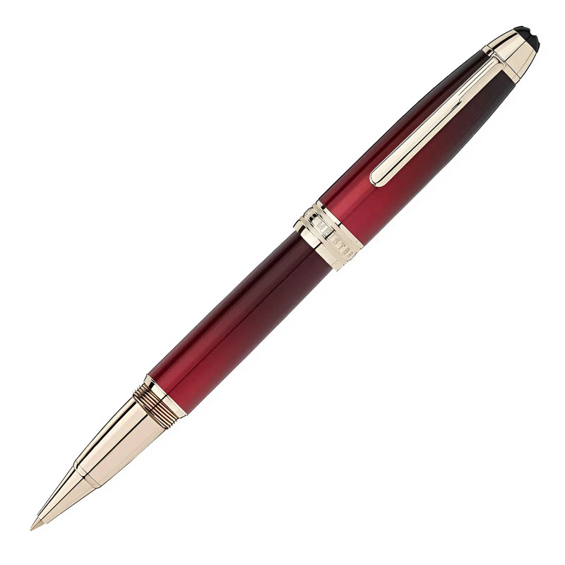 Bút bi Montblanc Meisterstück Calligraphy Solitaire Burgundy Lacquer Rollerball