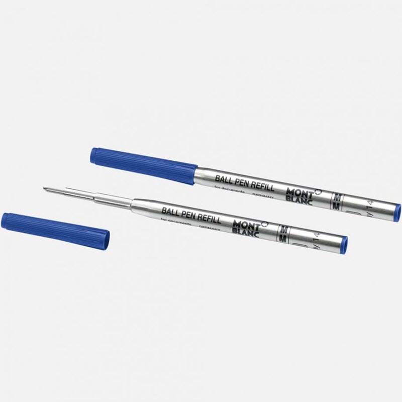 Set 2 ngòi bút bi Montblanc mực xanh chuyên ký - Ảnh 2