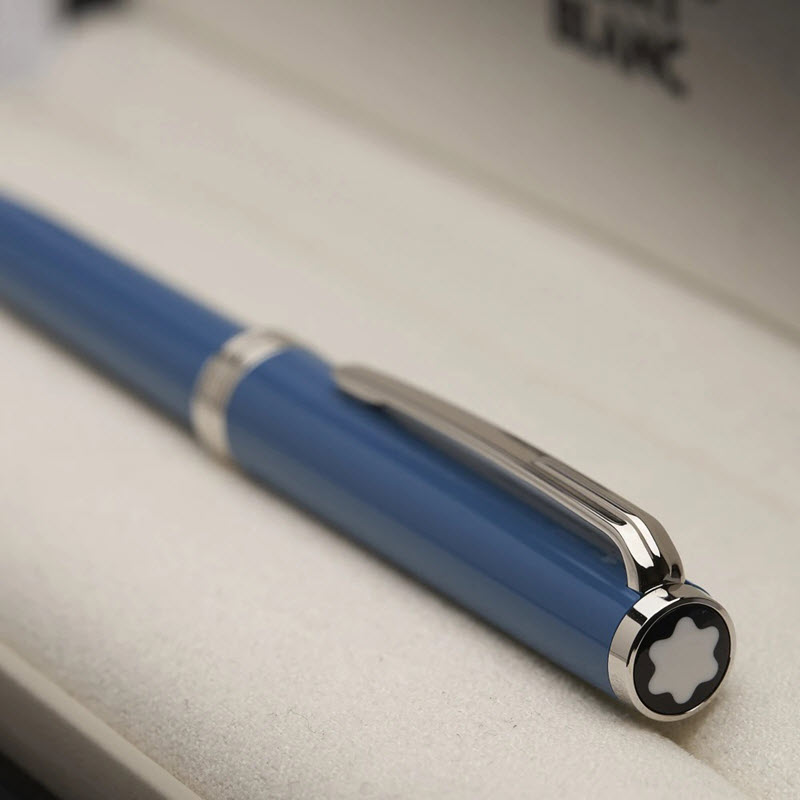 Bút ký Montblanc PIX Collection Precious Resin Petrol Blue Kugelschreiber