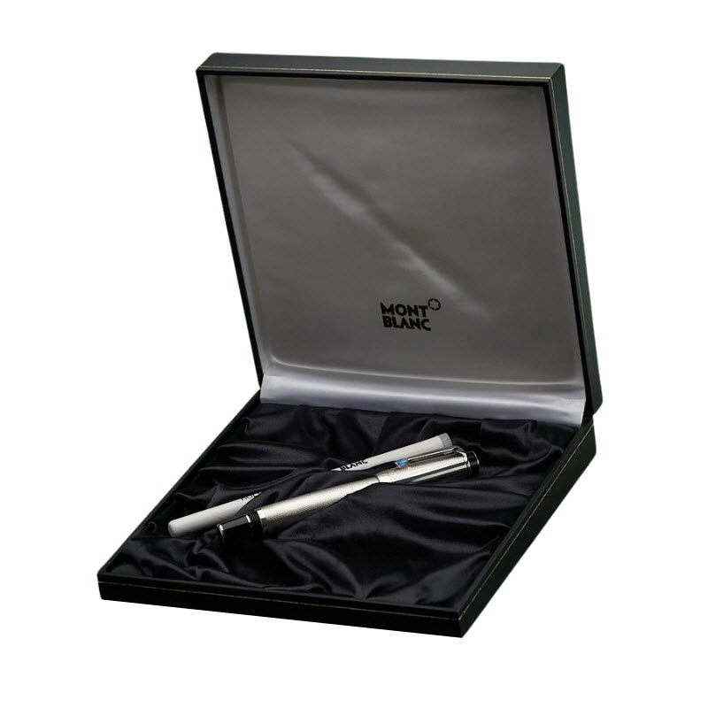 Bút ký tên Montblanc Boheme Solitaire Sterling Silver Barleycorn 25370