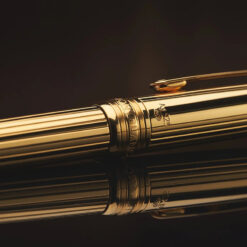 Bút ký Montblanc Solitaire Vermeil Gold Mozart Pinstripe Guilloche
