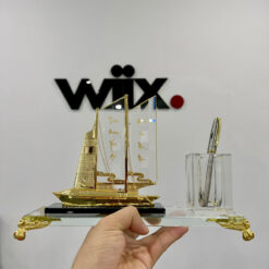 Alternative view of Ống đựng bút kèm đế pha lê K9 để bàn cao cấp LBWG013 cao cấp