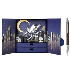 Hộp quà bút ký Parker cao cấp PK054 Brown tặng kèm 1 ngòi, bao da, hộp và túi hãng