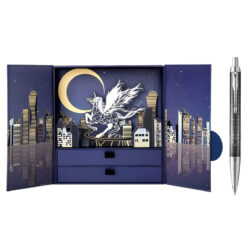 Hộp quà bút ký Parker cao cấp PK054 Metal tặng kèm 1 ngòi, bao da, hộp và túi hãng