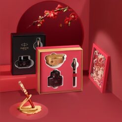 Bộ quà tặng bút ký cao cấp Parker bản đặc biệt Sonnet Dragon 23 Red ngòi vàng 18k