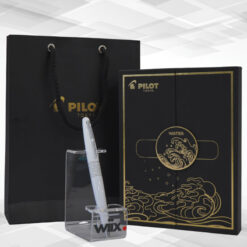 Bộ quà bút bi ký tên Pilot Retro POP màu trắng cao cấp kèm hộp và túi hãng