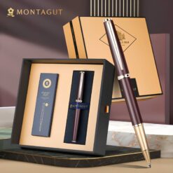 Bút bi ký tên Montagut cao cấp M303 màu nâu cao cấp làm quà