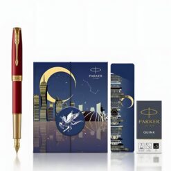 Bộ quà bút ký Parker SON Lacque Red GT TB 1950774 ngòi vàng 18K