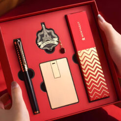 Bộ quà tặng bút ký cao cấp MT0250 màu đen Relief