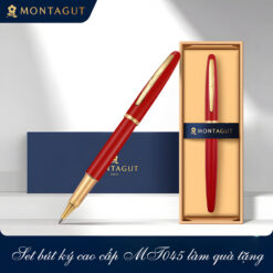 Set bút bi ký cao cấp MT045 màu đỏ làm quà tặng