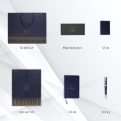Alternative view of Bộ quà tặng bút ký Parker INGNTY BLUE GT-2182628 kèm sổ da, ví da; hộp và túi hãng