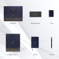 Alternative view of Bộ quà tặng bút ký Parker SON X Black GT TB 1950787 kèm sổ da, ví da; hộp và túi hãng