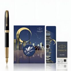 (Giftset) Bộ quà bút máy ký tên Parker SON GT FP-18 1950550 cao cấp (ngòi vàng 18k)
