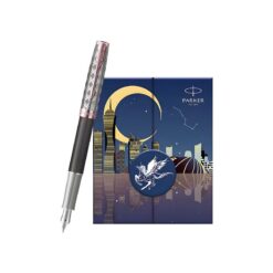 Bộ quà bút máy ký tên Parker SON Metal Grey PGT18k GB-2119788 - ngòi vàng 18k