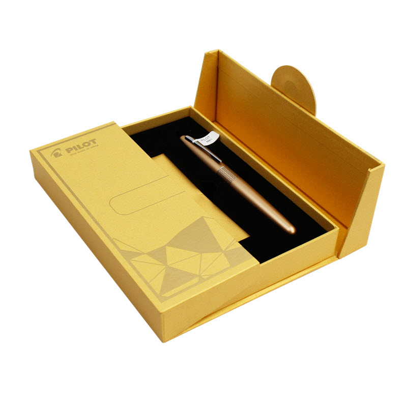 Bộ quà bút bi ký tên Pilot Retro POP màu vàng đồng cao cấp kèm hộp và túi hãng - Ảnh 4