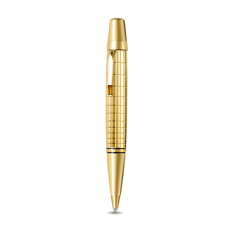 bút bi montblanc boheme solitaire gold plated citrine ballpoint pen 7514