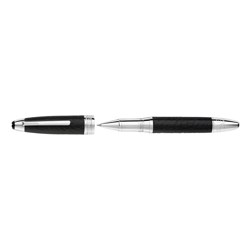 bút dạ bi montblanc great masters exotic leather black alligator rollerball mb119692