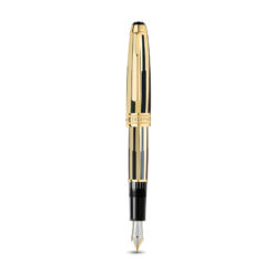 bút máy montblanc meisterstuck solitaire legrand gold and black fountain pen 35975