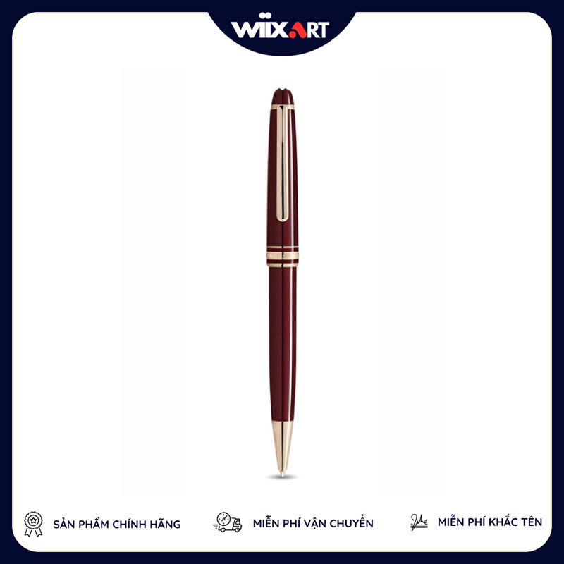 Bút Bi Ký Tên Montblanc Meisterstück Burgundy Red MB133008 - Sắc Đỏ Biểu Tượng Của Thành Công