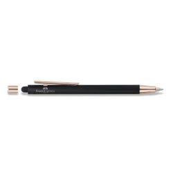 bút bi ký tên faber-castell neo slim metal black matte & rose gold 343320 (ngòi B) , 01593371 (ngòi M)