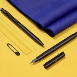 bút ký dạ bi faber-castell neo slim metal black 342304
