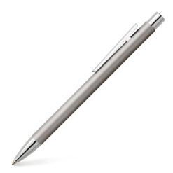 bút bi ký tên faber-castell neo slim stainless steel silver matte 342120