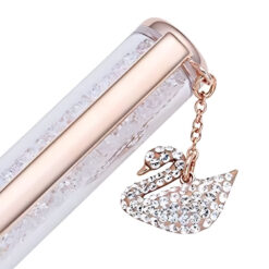 bút bi ký tên crystalline ballpoint, swan, rose gold-tone, rose gold-tone plated 5479552-rosegold-os