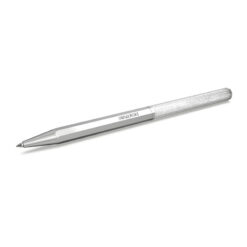 bút bi ký tên crystalline, octagon shape, silver tone, chrome plated 5654062-silver-os