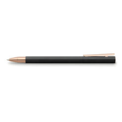 bút ký dạ bi faber-castell neo slim metal black matte & rose gold 343114