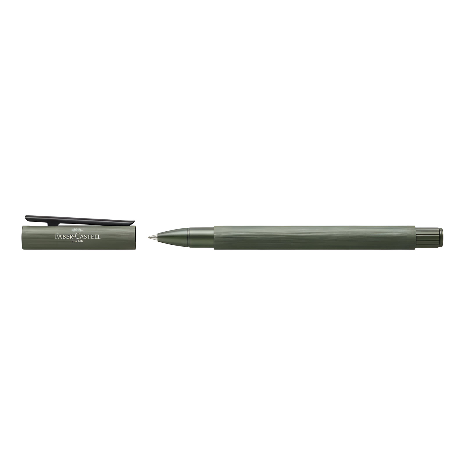 bút dạ bi ký tên faber-castell neo slim aluminium olive green 146156