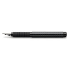 bút máy ký tên faber-castell essentio black carbon